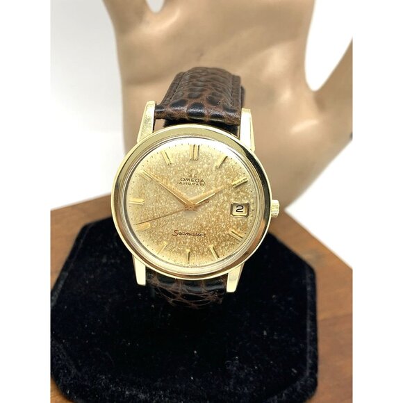 Omega Seamaster 166.03 Men's Watch Vintage 1965 Swiss Automatic Gold Tone 34mm